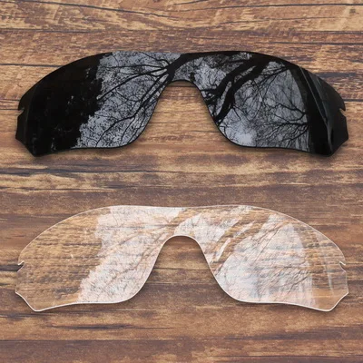 Black and Clear ToughAsNails поляризованные Сменные линзы для солнцезащитных очков с радаром Оукли-несколько вариантов - Цвет линз: Black and Clear