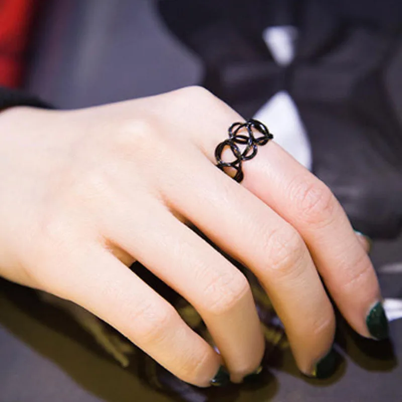Кольцо на палец с изменяемым размером в готическом стиле|ring handmade|punk fashionring ring | - Фото №1
