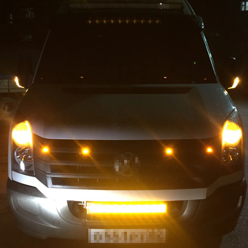4 шт. для Ford Raptor Style 3000K Янтарный светодиодный осветительный набор Chevy Dodge GMC Truck или