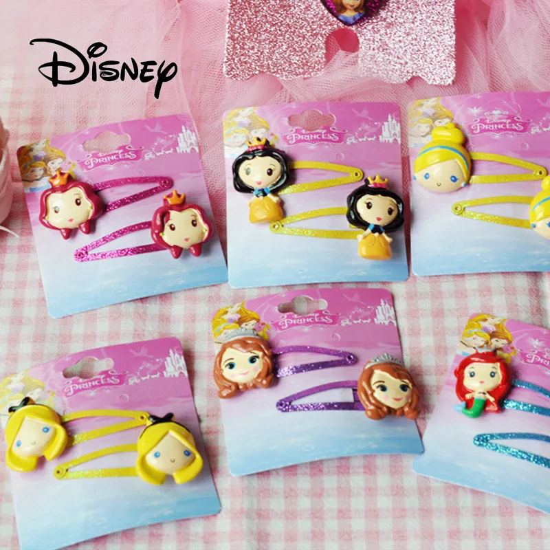 Горячая disney 10 шт./компл. претендует игрушки для детей с изображением Эльзы из мультфильма «Холодное сердце» платье принцессы Заколки для волос для девушек и женщин с украшением в виде банта для вечеринки, дня рождения подарок для девочек