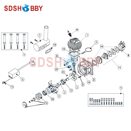 Cylinder for Engine EME60 | Игрушки и хобби