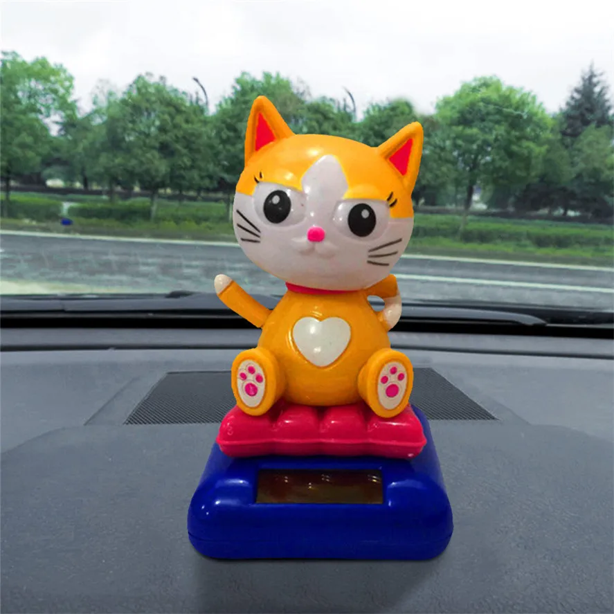 Новый автомобиль внутренний Декор Игрушка CARPRIE 1 шт. мода на солнечных батареях