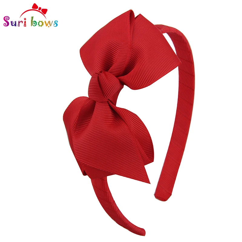 1 шт. Сури луки Hairbands одноцветное Ленты haribow Обувь для девочек ленты волос Банданы