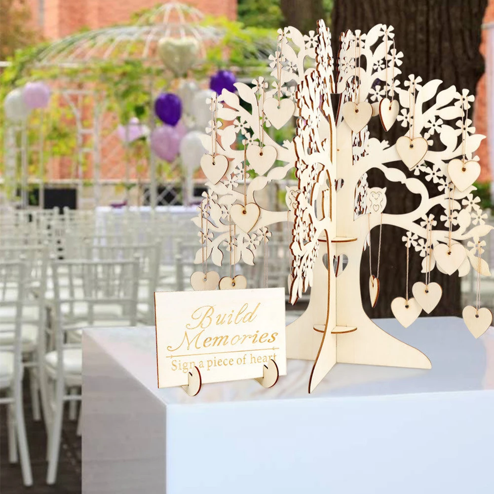 Детская душевая Экологичная домашняя деревянная елка в форме сердца Украшение