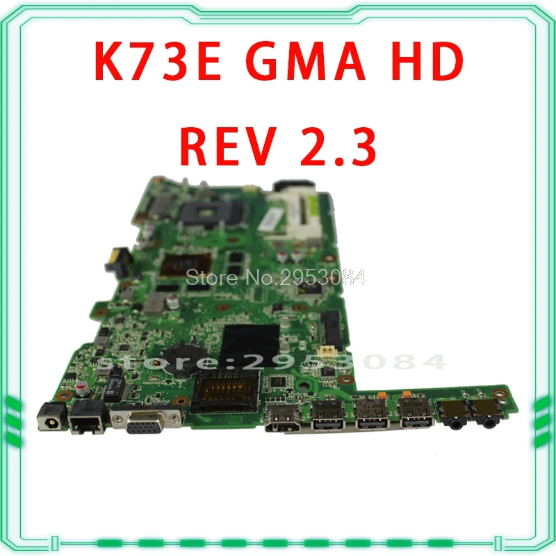 K73E Motherboard REV 2.3 HM65 USB2.0 For Asus X73E K73SD Laptop motherboard Mainboard test 100% OK | Компьютеры и офис
