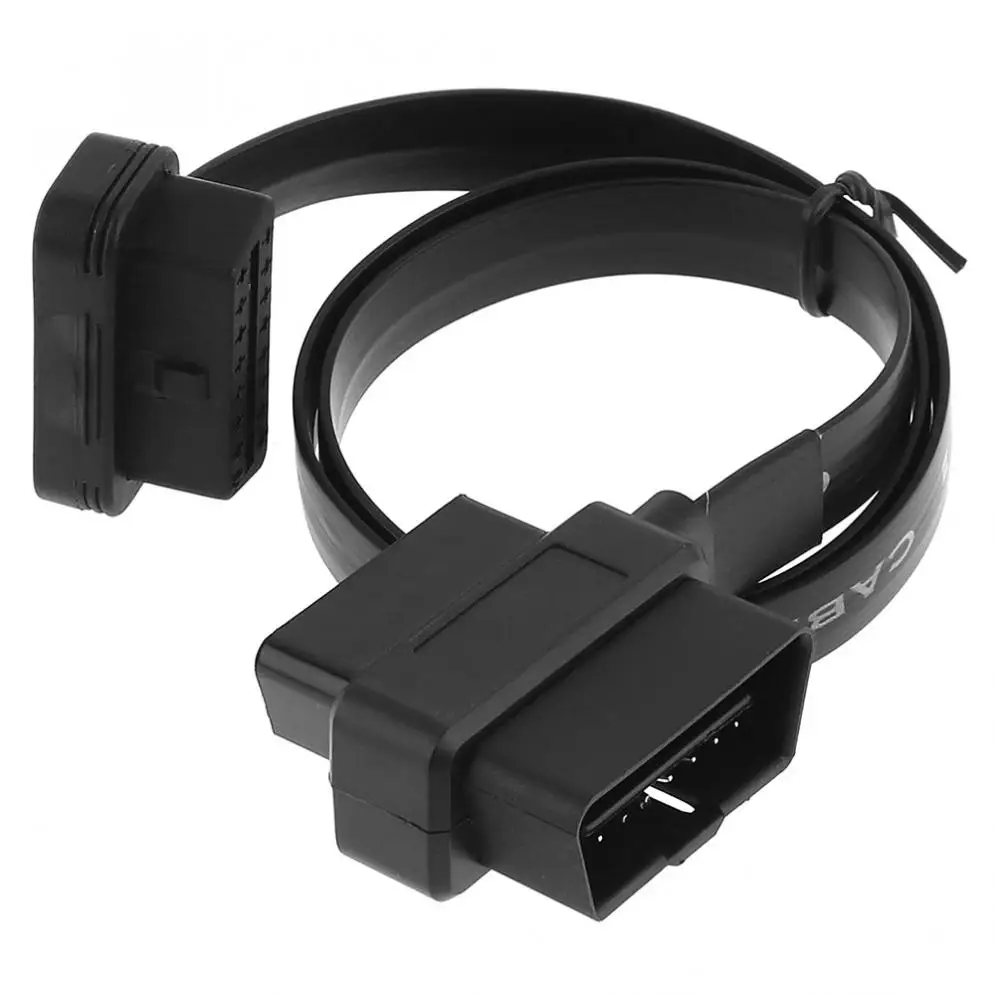 3 в 1 OBD II 90 градусов L Тип 16 штырьковый штырь для двойной разъем 58 см Авто