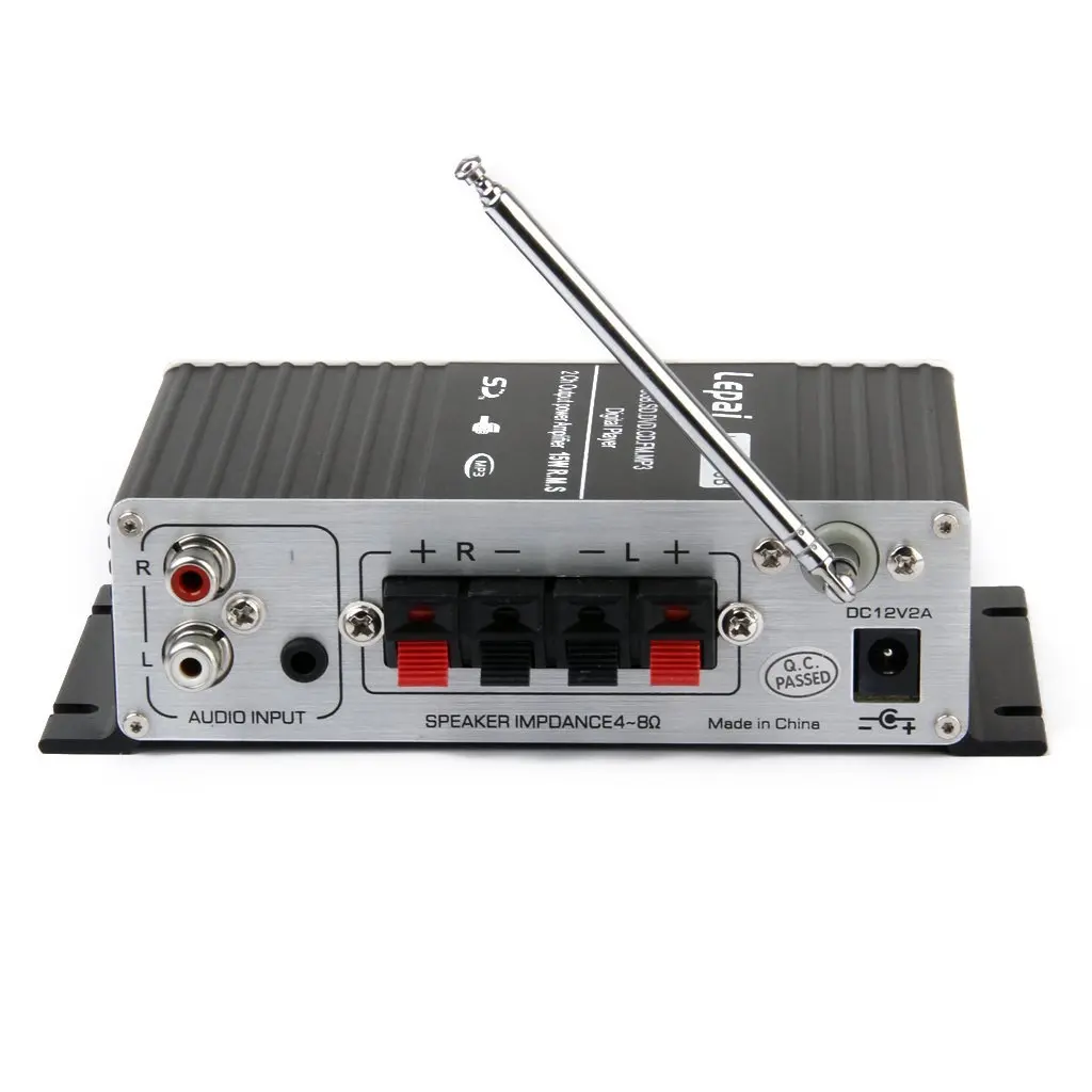 HFES Новый LEPY авто мини MP3 Hi Fi стерео аудио усилитель с USB/SD Подключение FM пультом|audio