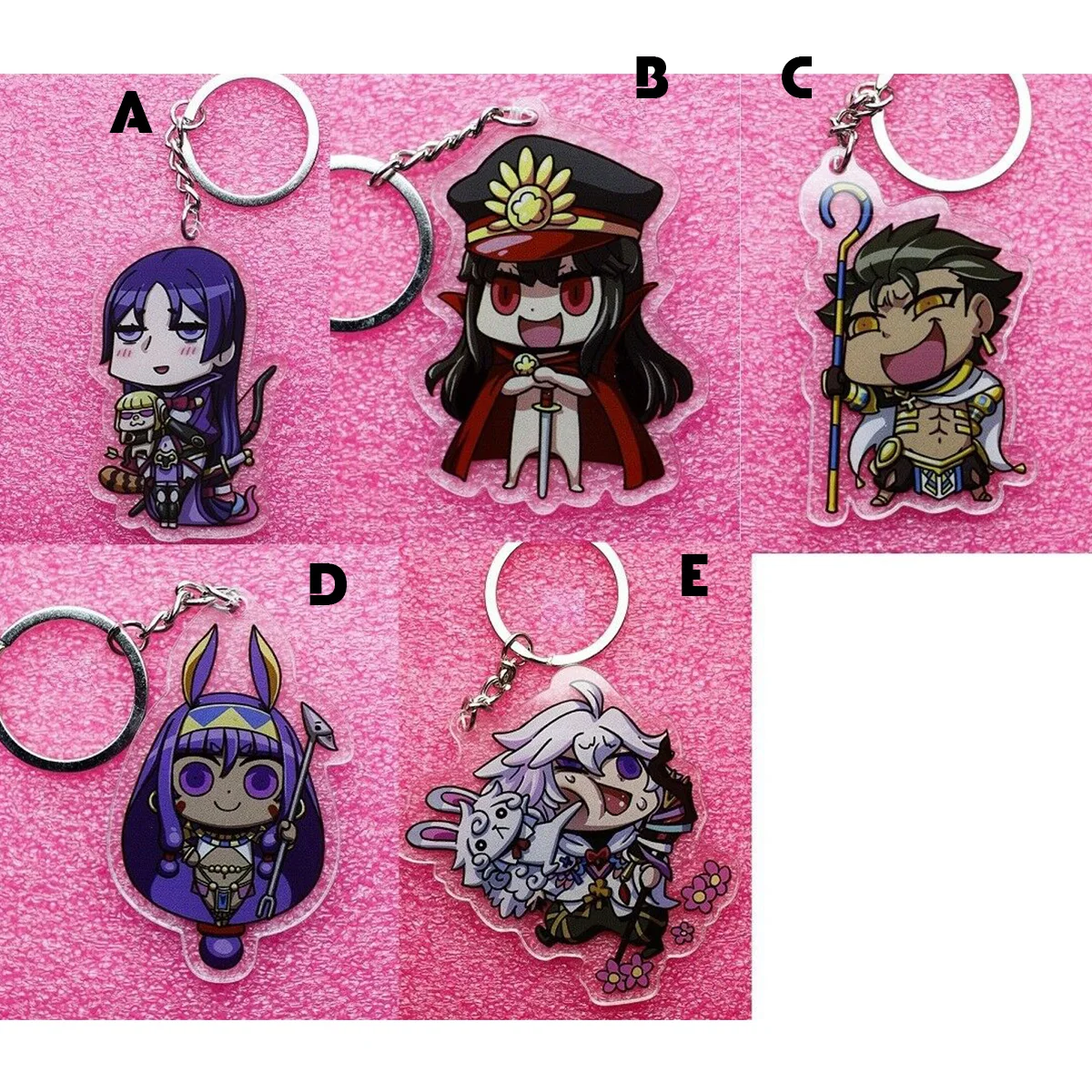 FGO Fate Grand Order акриловый брелок на ремешке Oda Nobunaga MINAMOTO NO RAIKOU 8 см