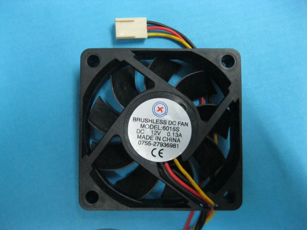 Бесщеточный вентилятор охлаждения постоянного тока 2 шт. 12 В 6015S 9 лезвий 60x60x15 мм