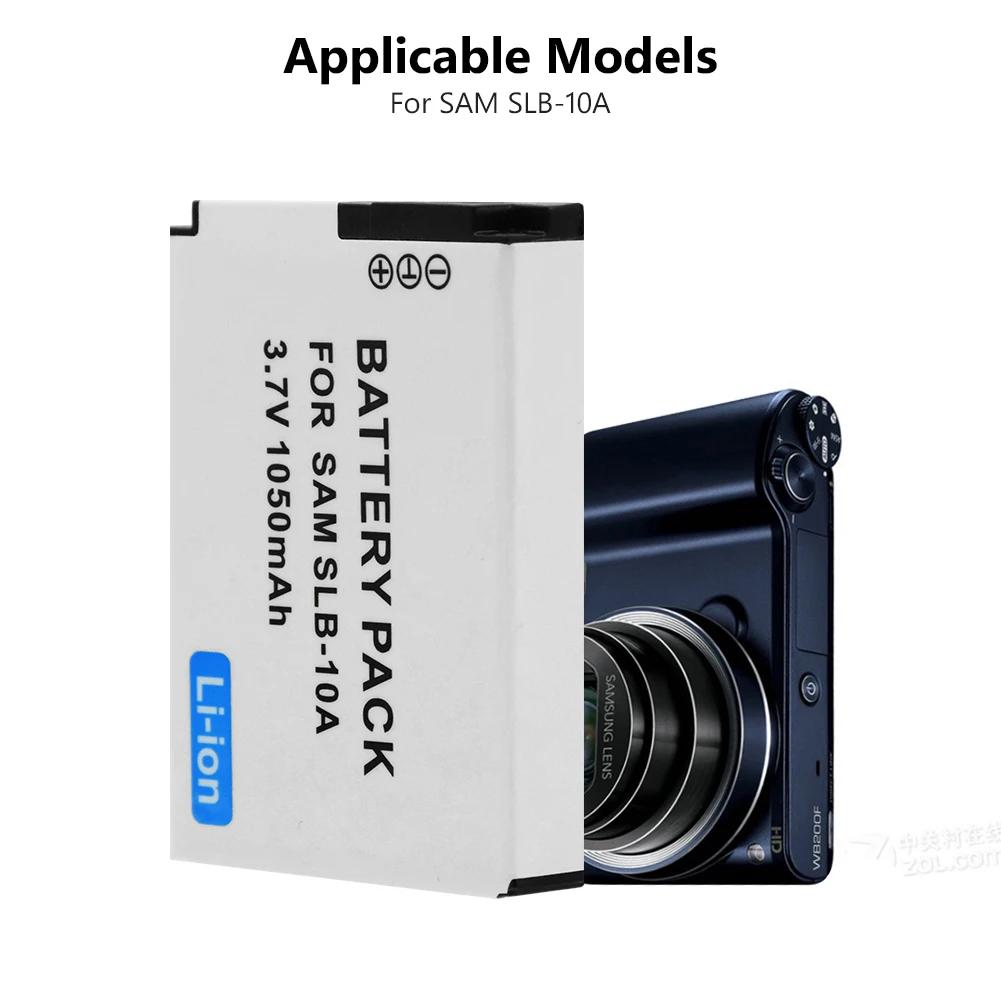 1 шт. 3 7 V SLB 10A SLB10A Камера Батарея для samsung PL50 PL60 PL65 P800 SL820 WB150F WB250F WB350F WB750 | Отзывы и видеообзор