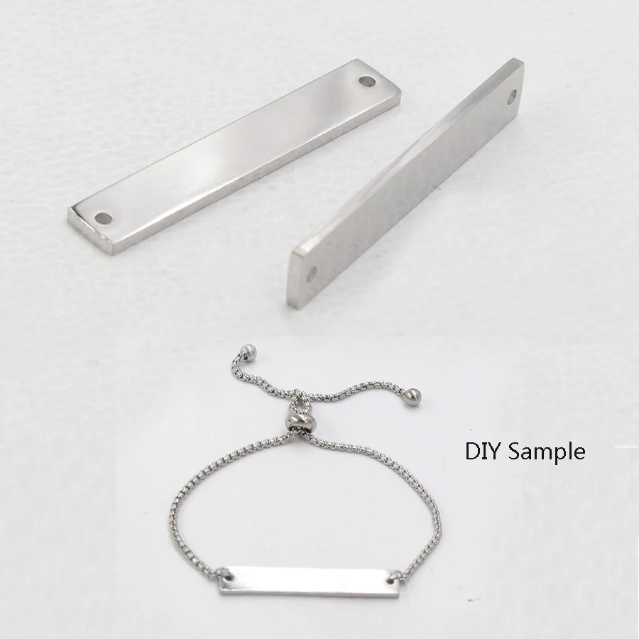 Jaymaxi DIY пустой шармы с тиснением прямоугольник зеркальная полировка
