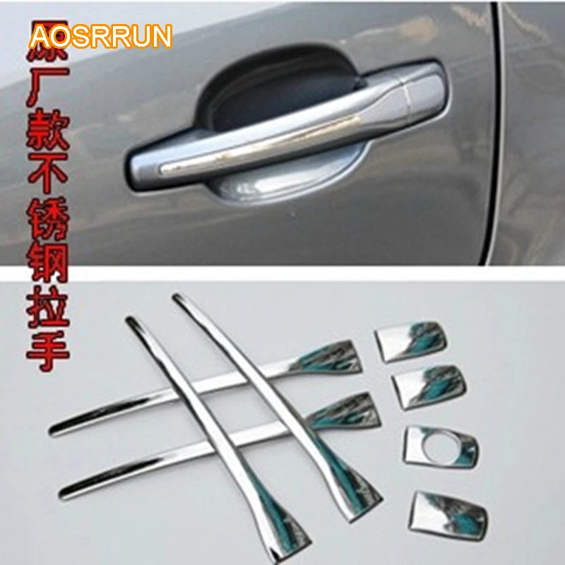 AOSRRUN для Peugeot 2008 3008 408 308 Citroen C QUATRE хромированная накладка из нержавеющей стали