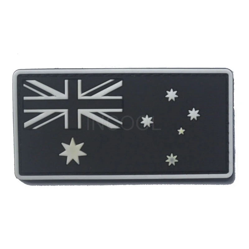 Embroidered/PVC Patch Australia Flag Rubber Tactical Emblem Badges Embroidery Patches For Jackets Jean Backpack Cap | Дом и сад