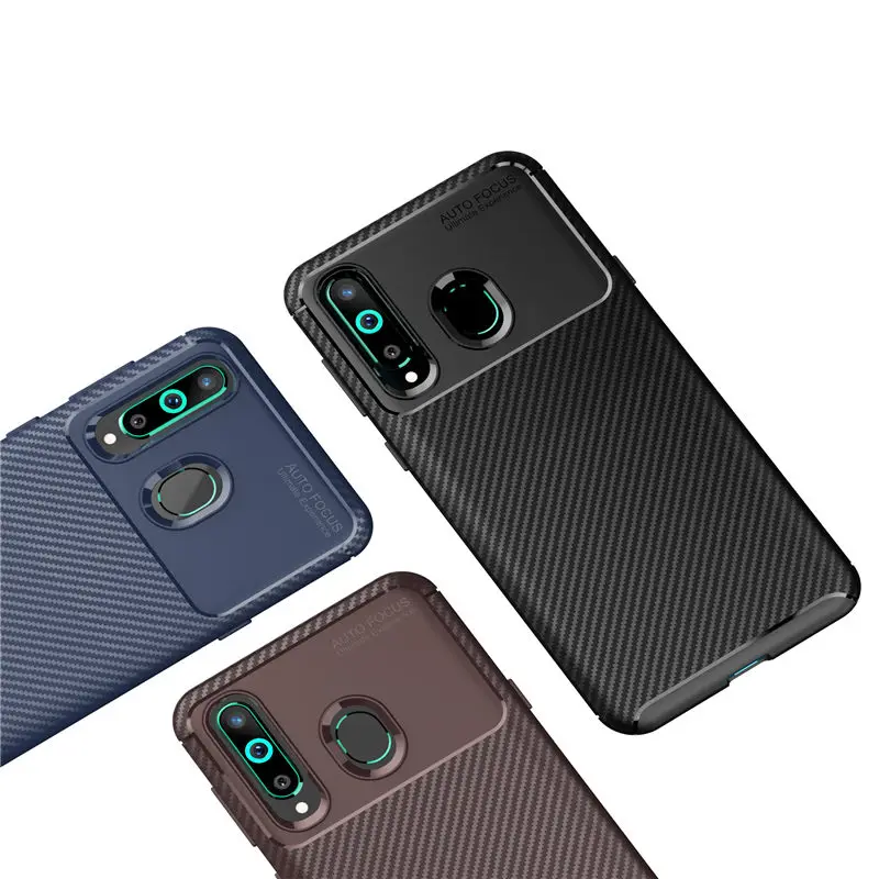 Роскошный противоударный чехол из углеродного волокна для телефона Samsung Galaxy A8S