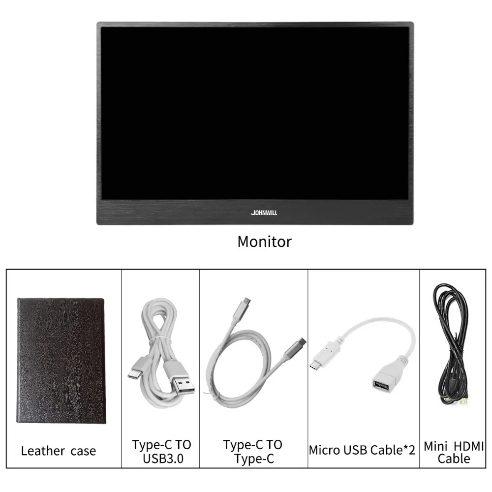 Портативный 15 6-дюймовый IPS для контроля уровня сахара в крови с 2 Type-C USB-C порты