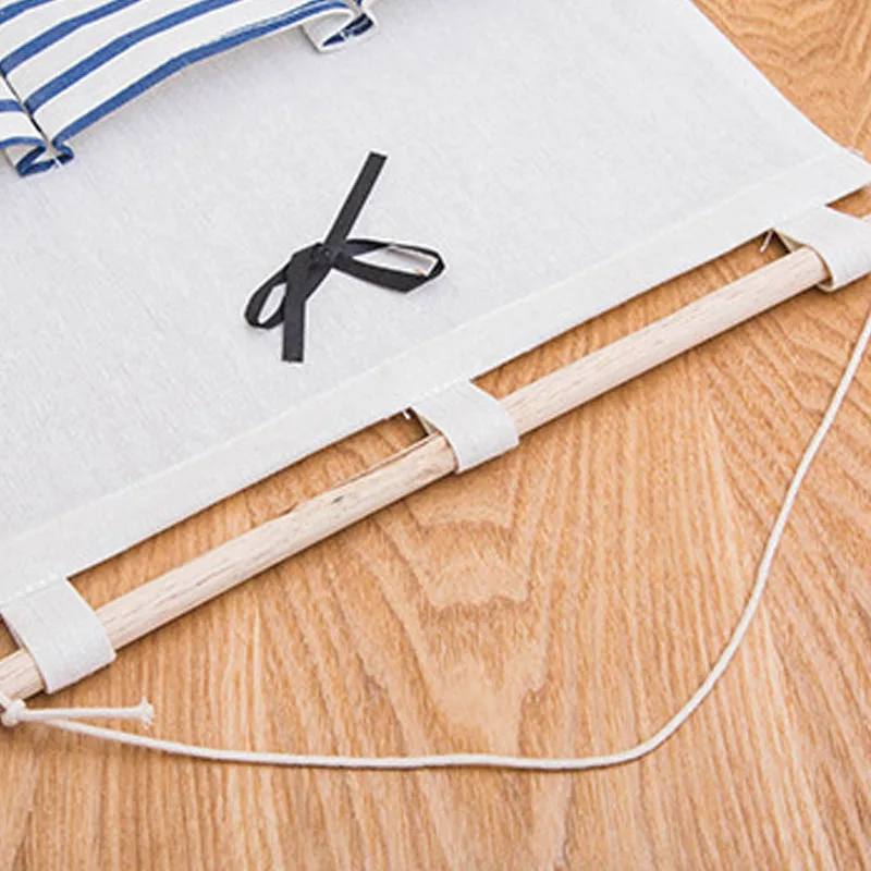 Новинка 2019 органайзер в полоску складной подвесной для макияжа ванной комнаты