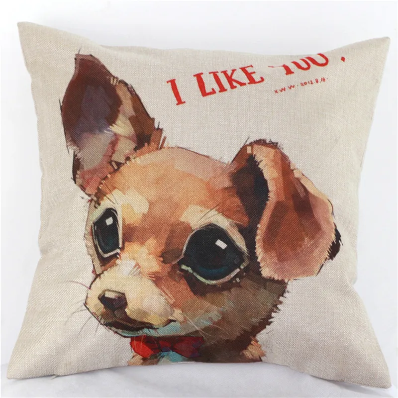 Beautyhouse Decor I like you new cute dog wholesale wedding gift cushion cover home car office sofa decorative party pillow case | Дом и сад