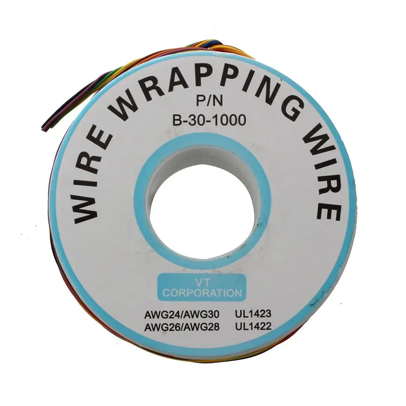 P/N B 30 1000 200 м 30AWG 8 жильный Цветной изоляции Тесты упаковки кабеля широко можно