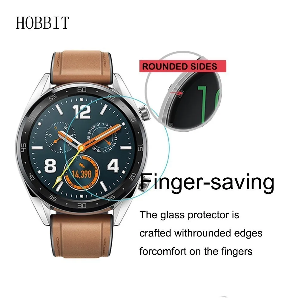 2 упаковки для Huawei Watch GT закаленное стекло Защита экрана Защитная пленка 0 3 мм 2.5D