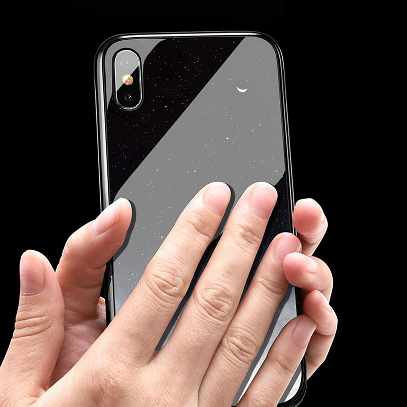 Стеклянный чехол SoCouple для iphone 7 8 6 6s plus SE со звездами и космосом 11 12 Pro Xs max XR