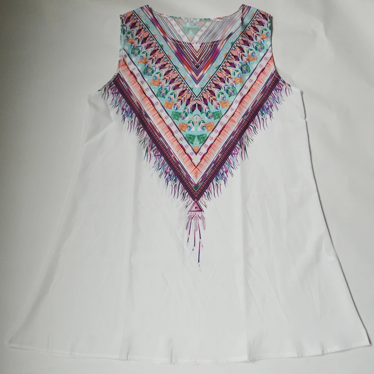 Женское платье без рукавов ECOBROS повседневное свободное в этническом стиле с