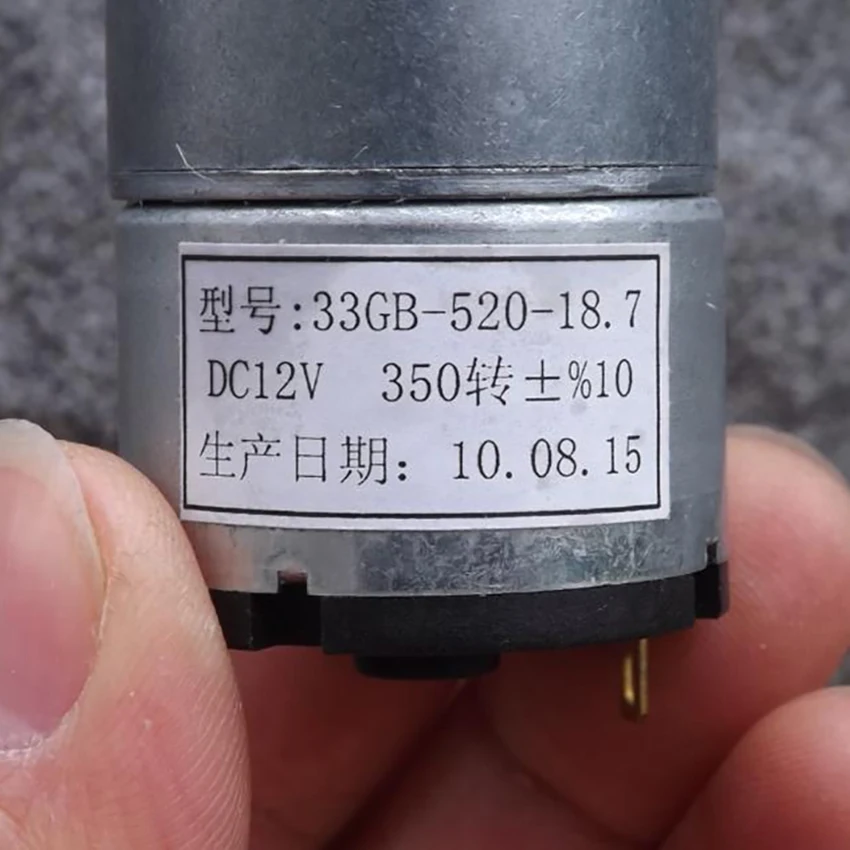 33GB-520 DC редуктор ed Мотор DC 6-12 В редукционный двигатель все металлические шестерни углеродная щетка положительный и отрицательный двигатель 170-350 об/мин Диаметр вала: 5 мм