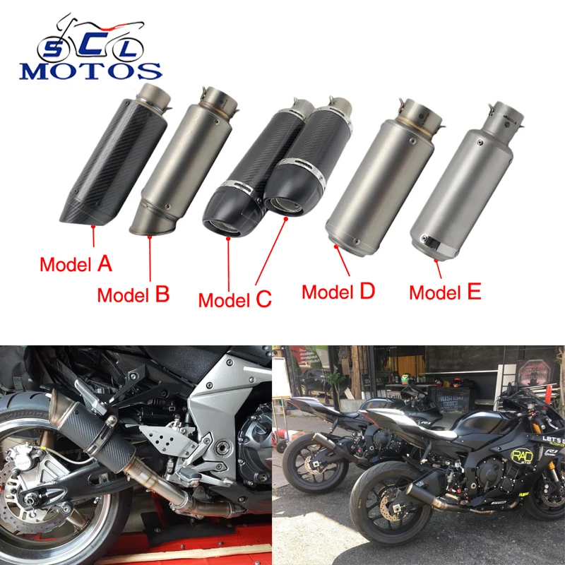 Sclmotos 51 мм универсальный глушитель для мотоцикла GP Escape Moto Глушитель выхлопная