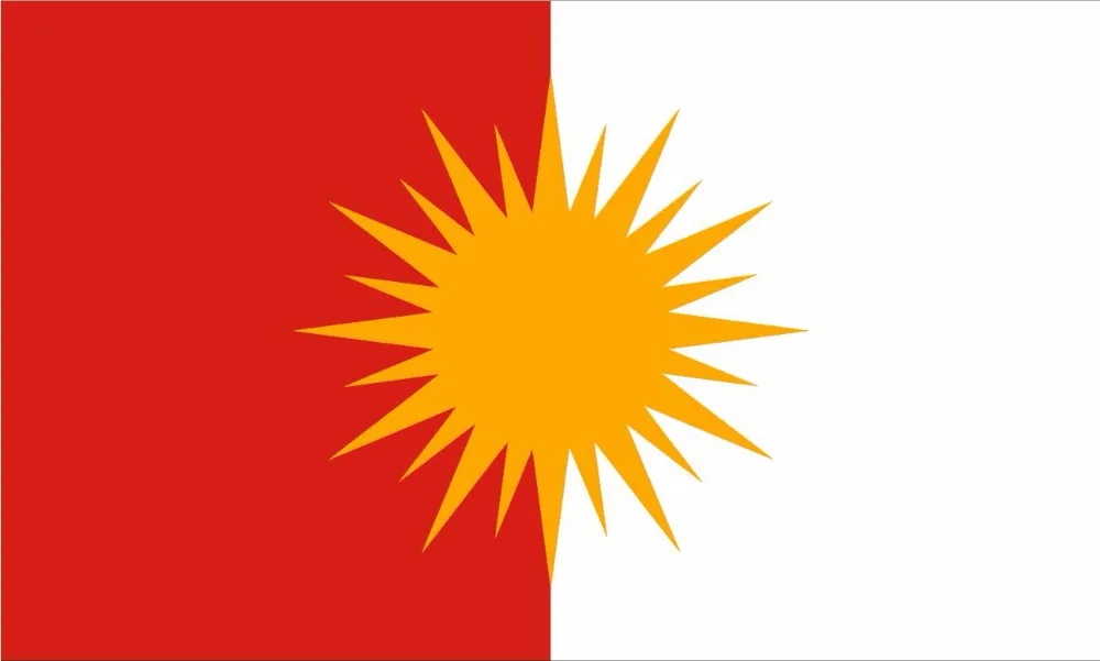 Кафник изготовленный на заказ 3*5 футов 90*150 см/14*21 см/60*90 см Yezidi флаг/Yezidische