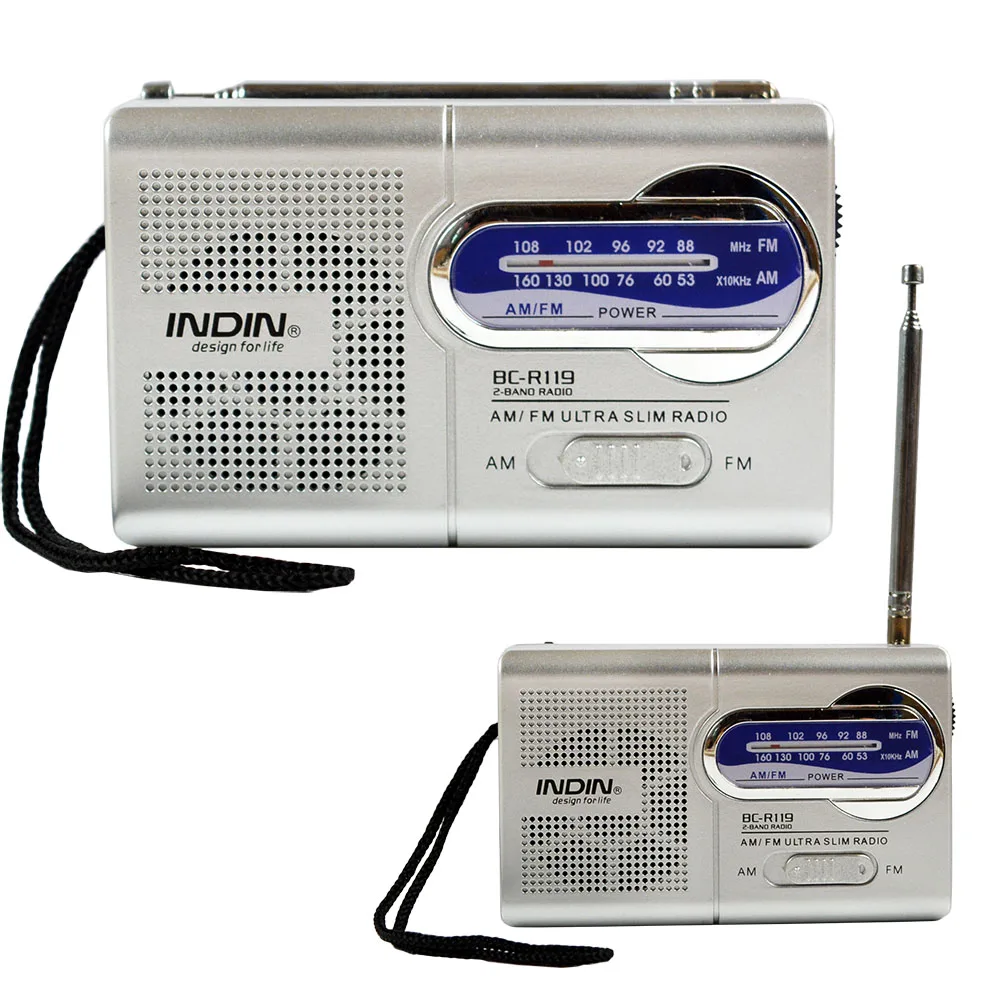 1 предмет Универсальный тонкий am/fm мини Радио мир приемник стерео Колонки MP3