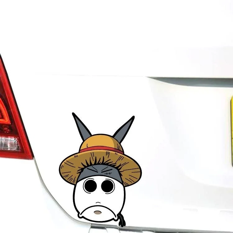 Забавная наклейка для автомобиля один предмет Пиратская Обезьяна D Luffy