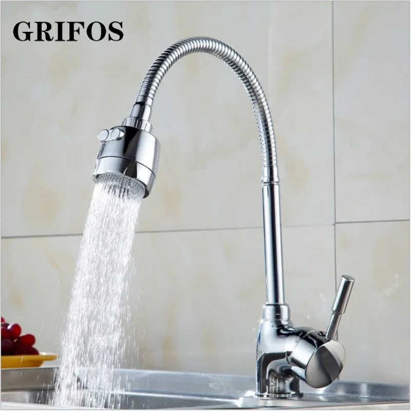 Холодной и горячей гибкие Твердые кухня Смеситель Однорычажный отверстие