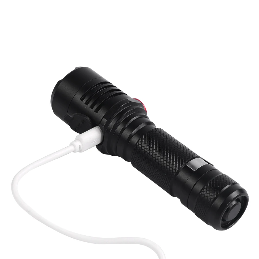 USB Oplader Krachtige Super Heldere LED Zaklamp XML 3506 T6 20000 люмен 5 Modi Zoomen Torch Voor Outdoor Tactische Jacht|Фонарики и