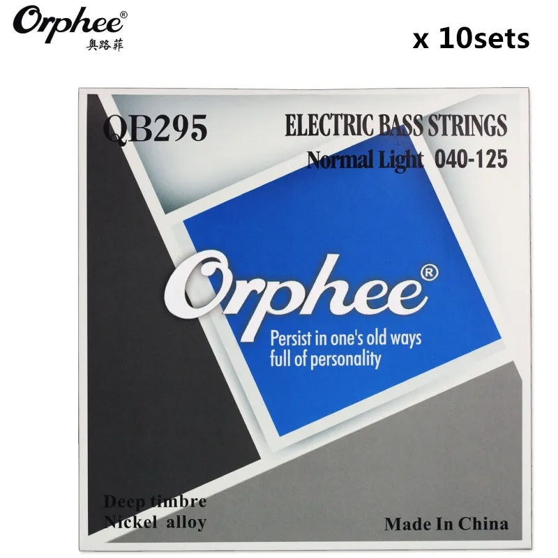 Струны для электрогитары Orphee QB295 040 125 5 струн с нормальной подсветкой глубоким