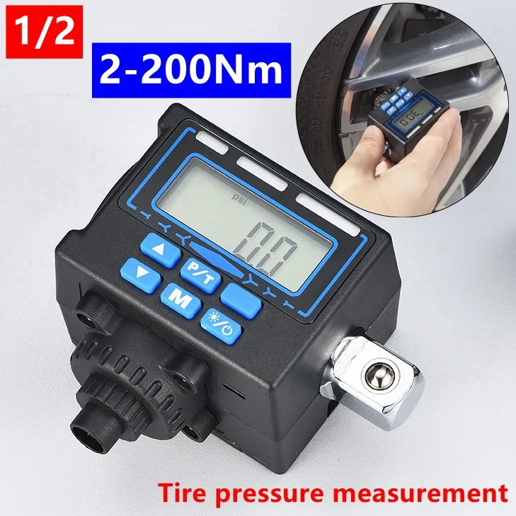 Цифровой Динамометрический ключ, дюймовый стандарт - Цвет: 2-200N Tire pressure