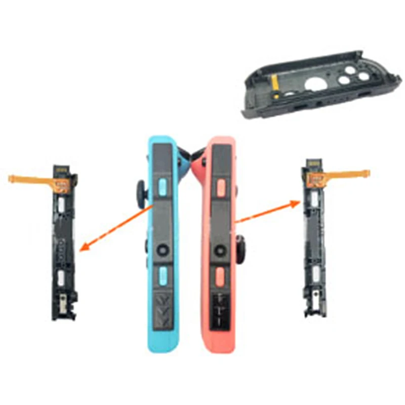 

L R LR Slide Left Right Sliders Railway Replacement For Ns-Switch Console Rail For NS Joy-con Controller
