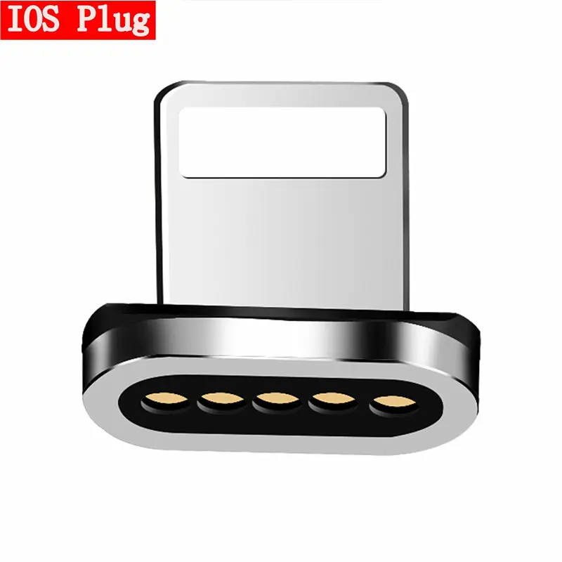 Магнитный кабель 3A 1 м Micro usb type C кабель для iPhone Быстрая зарядка usb type-C Телефон магнитное зарядное устройство для samsung Xiaomi huawei - Color: IOS Plug