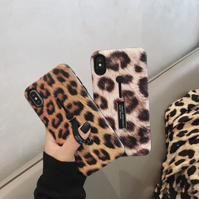 Модный чехол для телефона с леопардовым принтом iphone XS Max XR X 6S 6 7 8 Plus роскошный