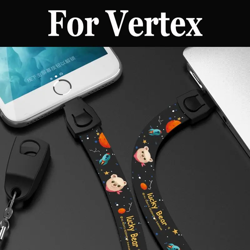 Новинка ремешки для шеи телефона держатель Vertex Impress More Nero открытый грушевидный