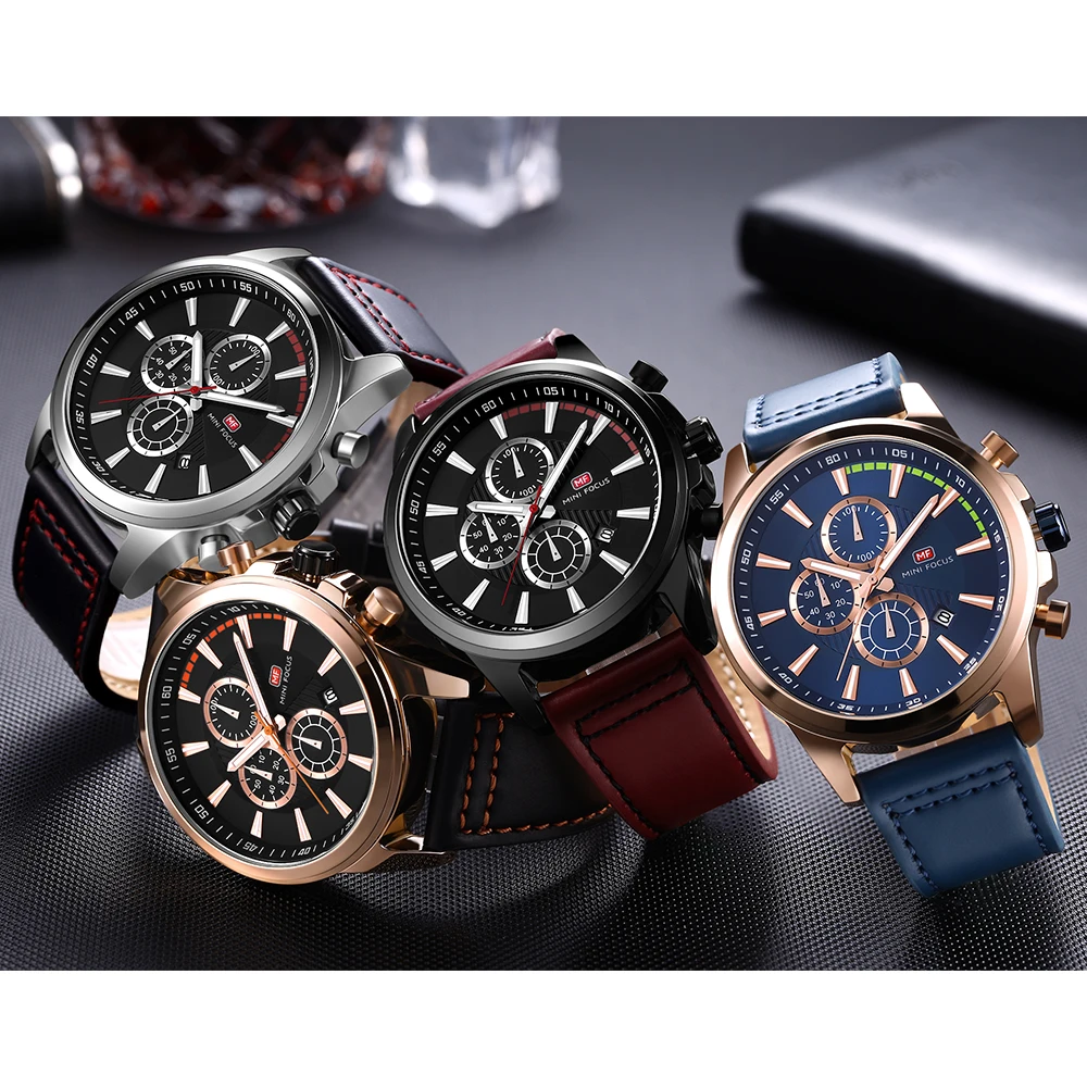 

MINIFOCUS Men Watch Top Luxury Brand Sport Watches Mens Quartz Wristwatch Male Clock Relogio Masculino MF0129G.03