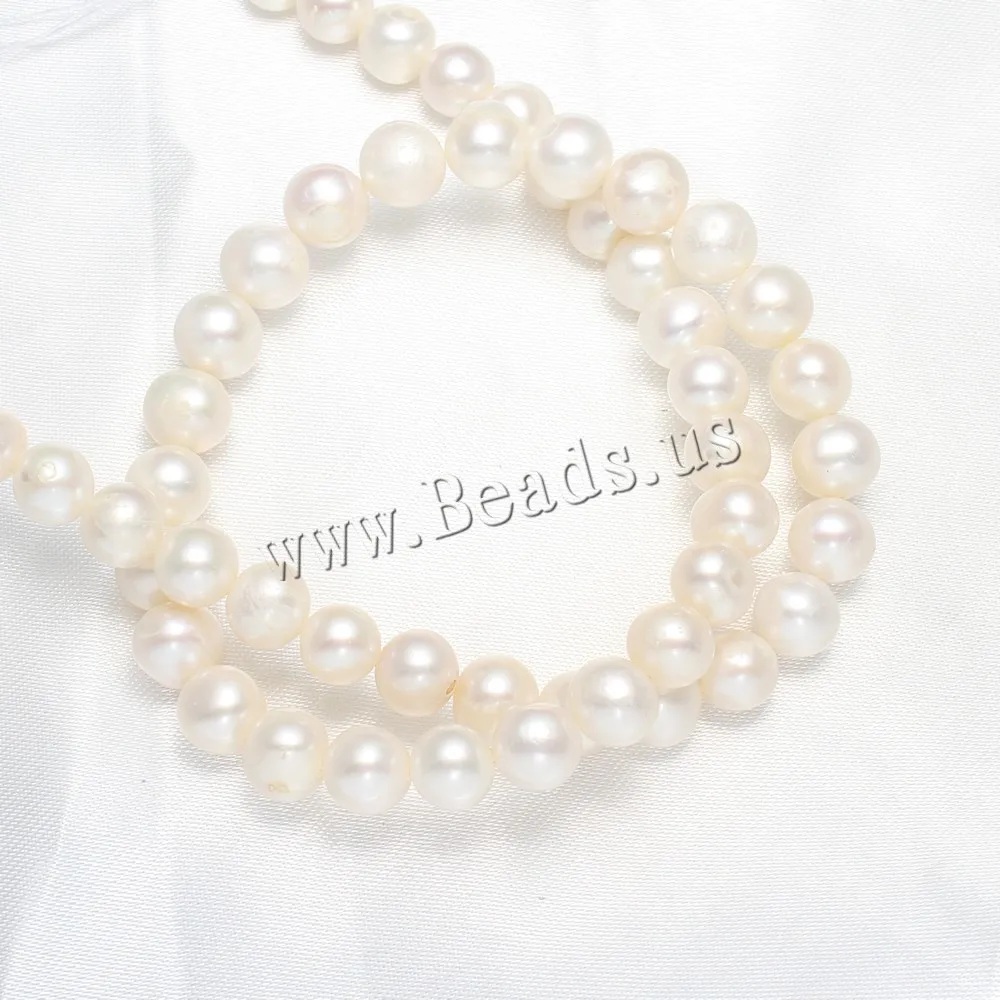 

Cultured Potato Freshwater Pearl Beads Natural White 8-9mm Approx 0.8mm Sold Per Approx 15 Inch Strand