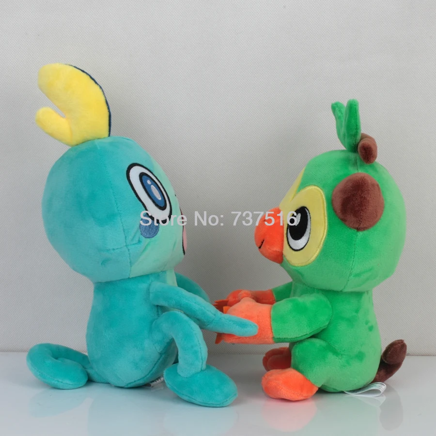 Новинка, аниме, зеленое тело, Grookey, Aqua, синяя кожа, Sobble, большое ухо, Scorbunny, плюшевая кукла, чучело, игрушки 9-13 дюймов