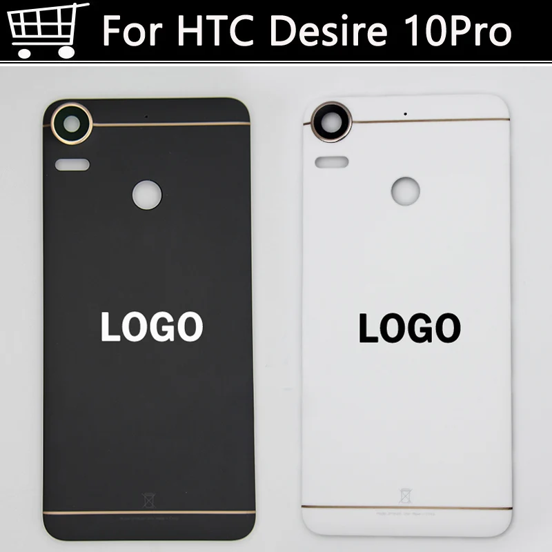 Задняя крышка для HTC Desire 10 Pro задняя аккумулятора корпус чехол с логотипом Whit