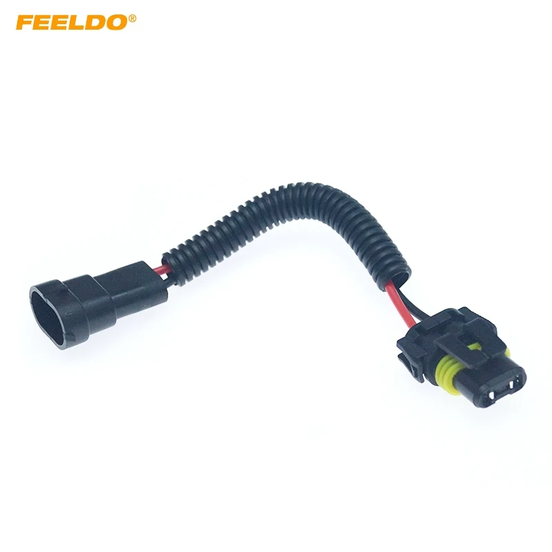 

FEELDO 9005/9006/9012 Male To H11 Female Auto LED HID Headlight Wiring Cable Connector Plug Socket Wire Adapter #HQ6092