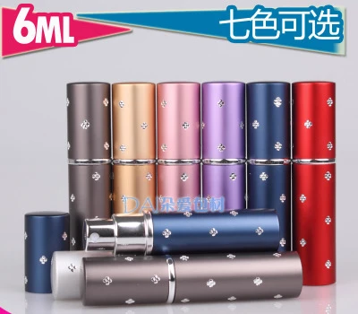 

by DHL 100Pcs 6ml Refillable Portable Mini Perfume Bottle Atomizer Spray &Traveler Aluminum Empty Parfum Bottle Free Shipping