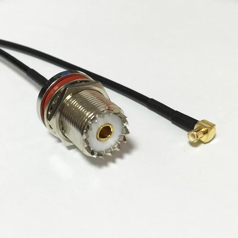 Новинка гайка с гнездом UHF разъем SO239 на штекер MCX прямоугольный кабель RG174 20 см 8