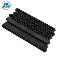 10length plastic double tabs centre longboard fins box black and white surfboard fin box high quality