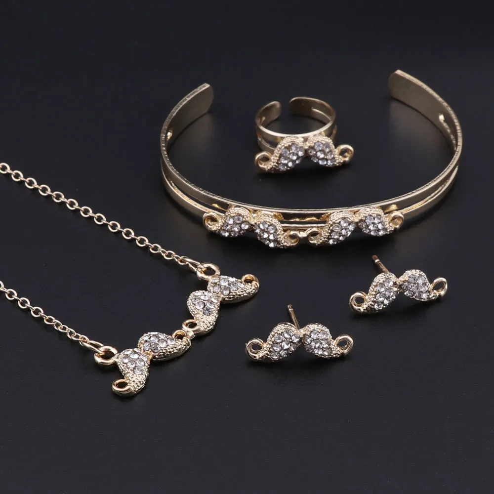 OEOEOS ювелирные изделия золотого цвета модные милые детские комплекты ювелирных