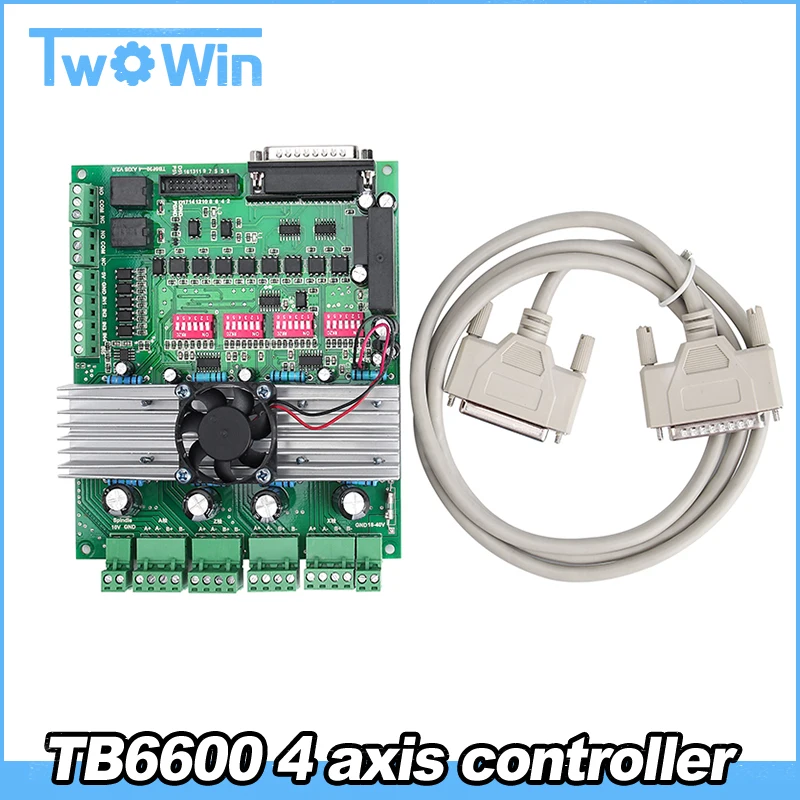 

4 Axis TB6600 CNC Controller Max Current 5A 36V Stepper Motor Driver Board New