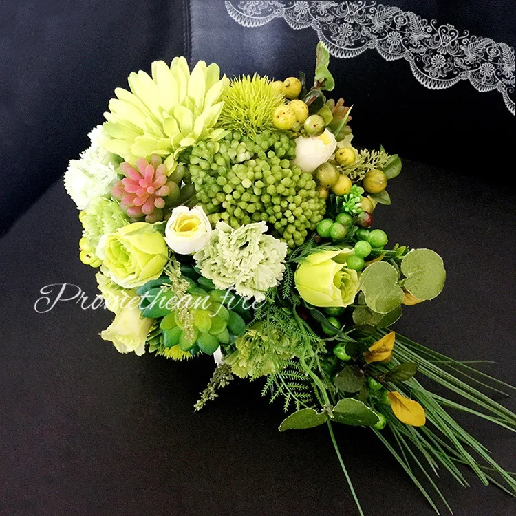 2016 Свадебный Букет Свадебные Цветы Букеты Casamento Buque Mariage Журавль-Красавка легиона