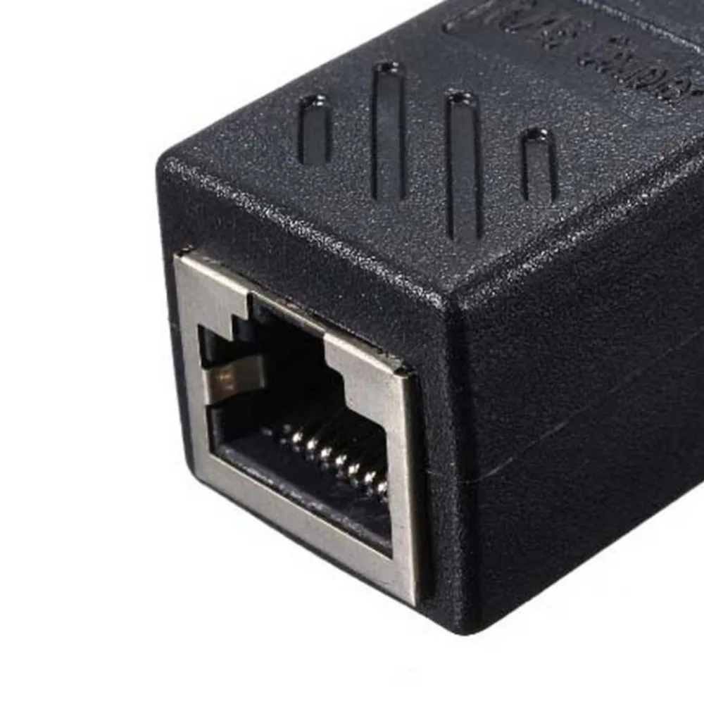 EDAL RJ45 Connector Cat7/6/5e Ethernet Adapter 8P8C Network Extender Extension Cable for 2Pcs Converter |